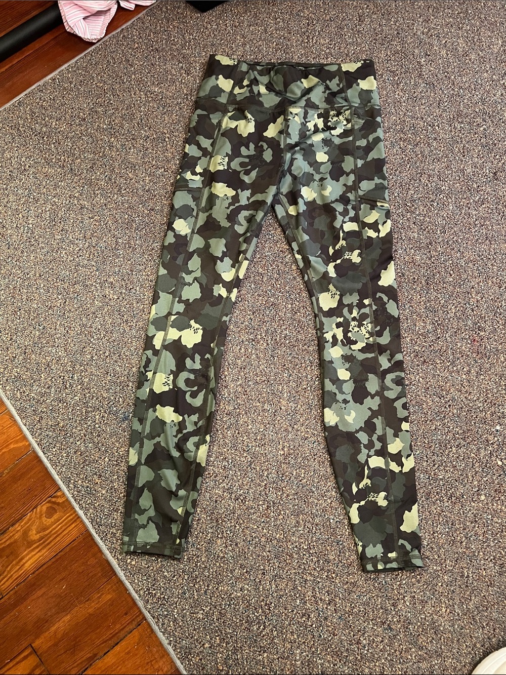 Avia Green and Brown Camo Leggings
